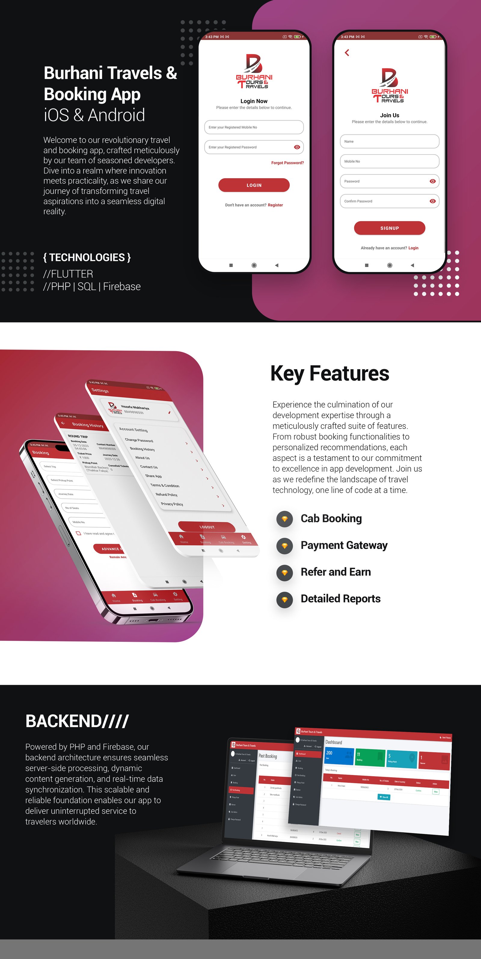 Burhani Tours and Travels app