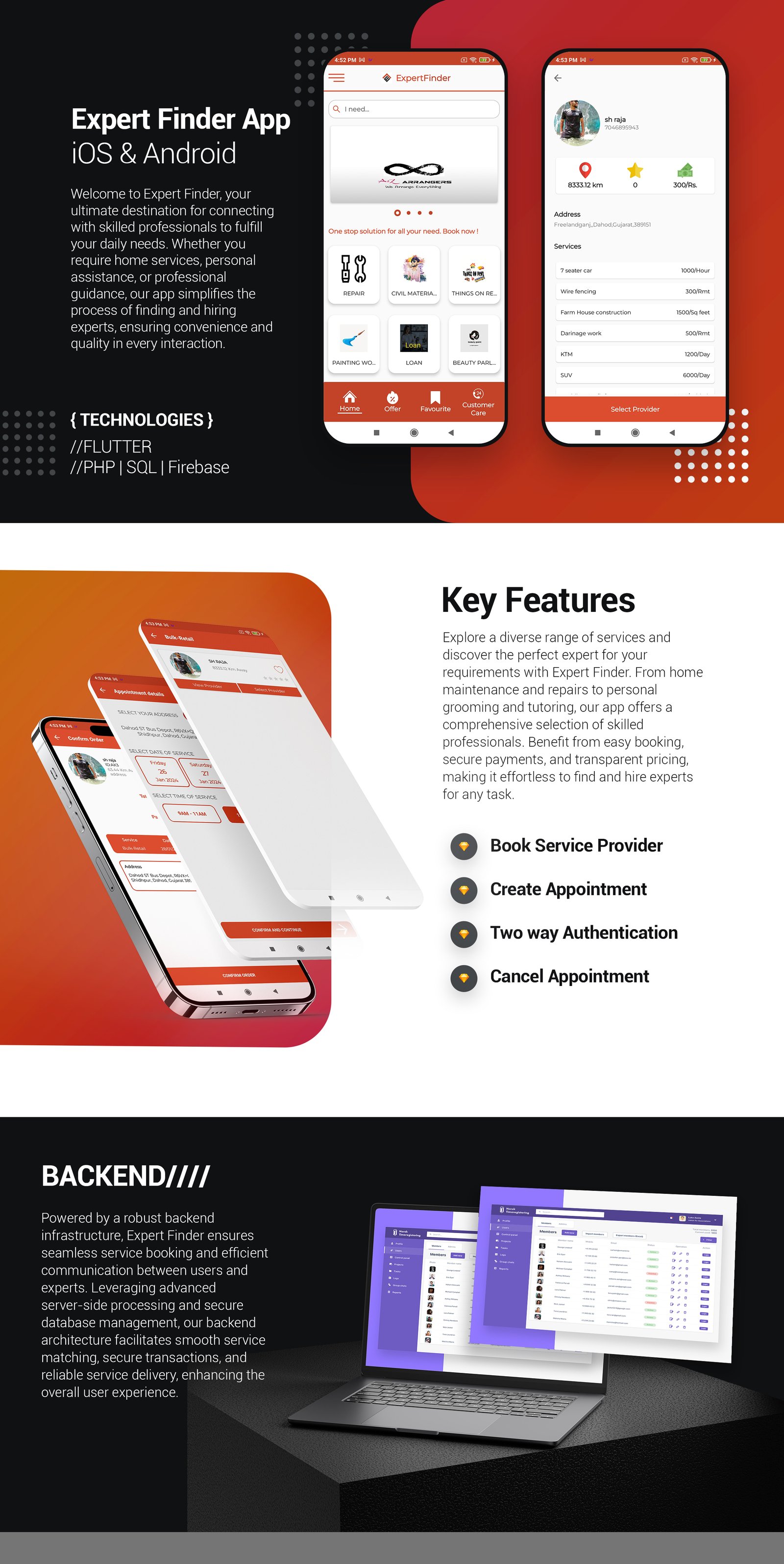 Expert Finder app