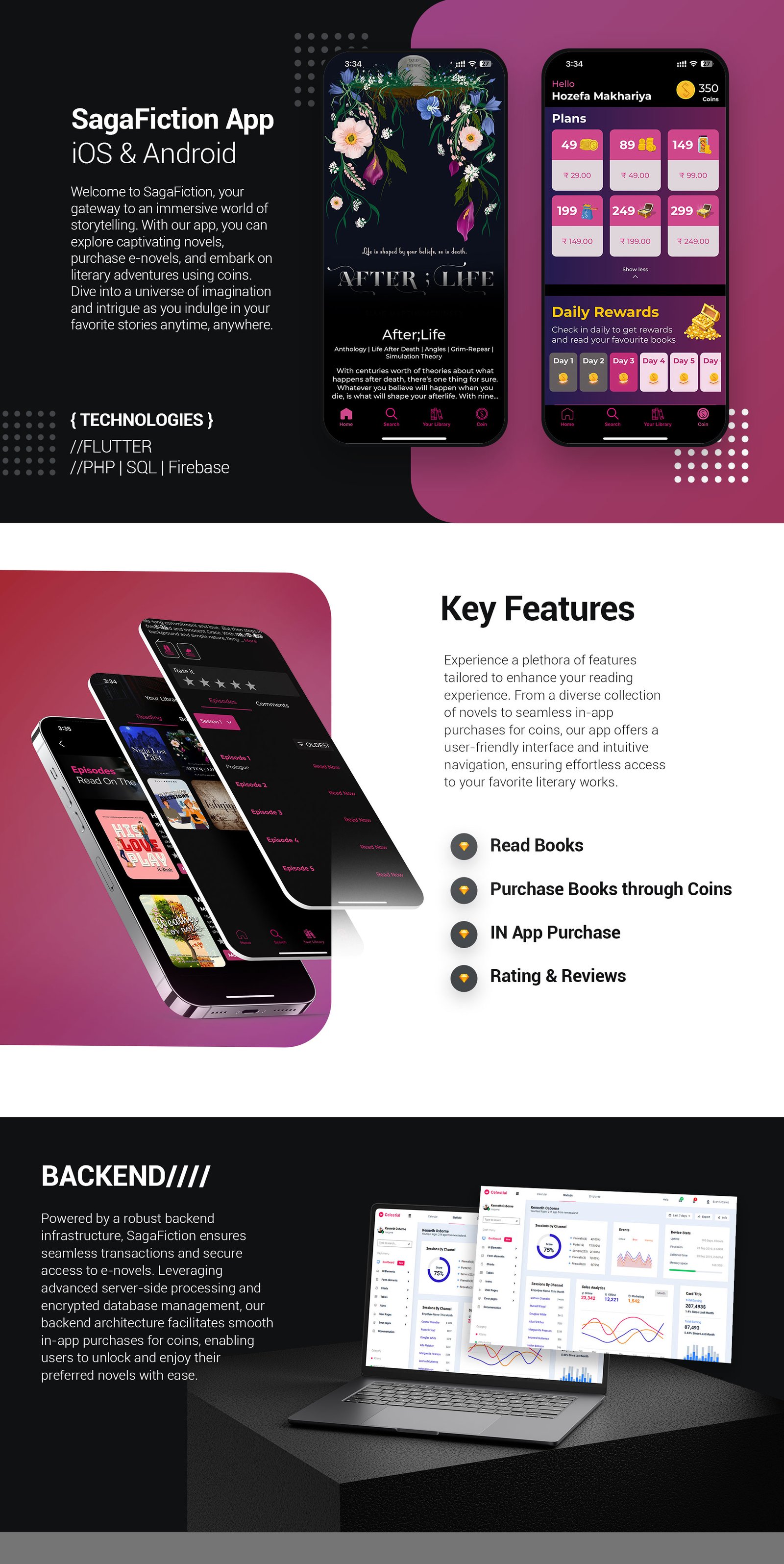 Saga Fiction app