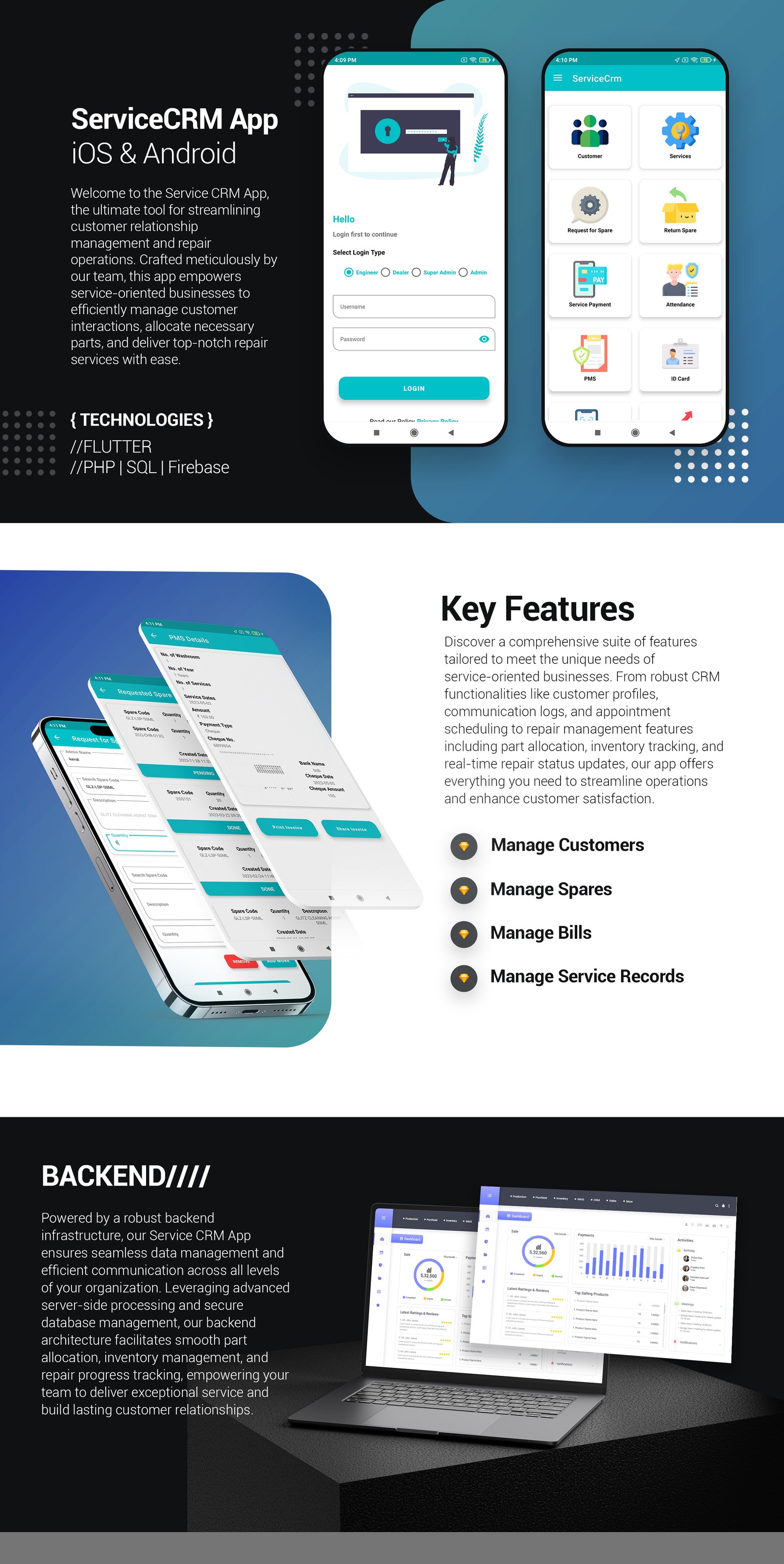 Service CRM app