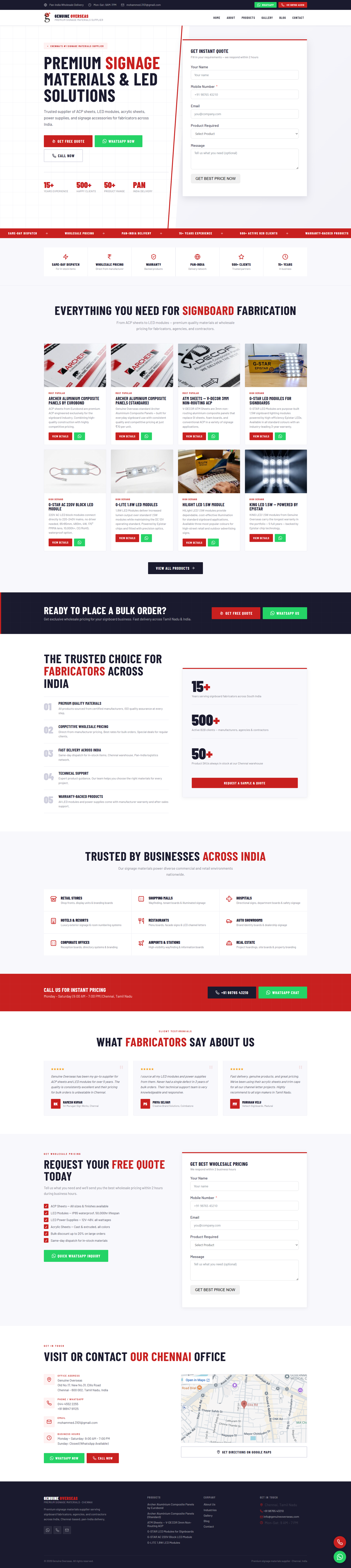 Genuine Overseas homepage